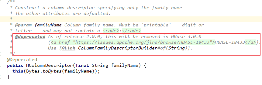 HBase Java API 的基本使用